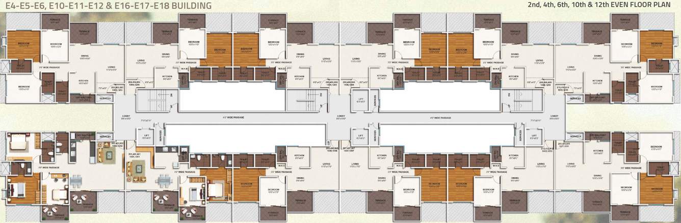  ivy apartments Images for Cluster Plan of Kolte Patil IVY Apartments