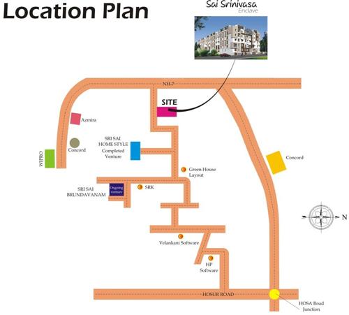 Images for Location Plan of Mahaghar Sai Srinivasa Enclave