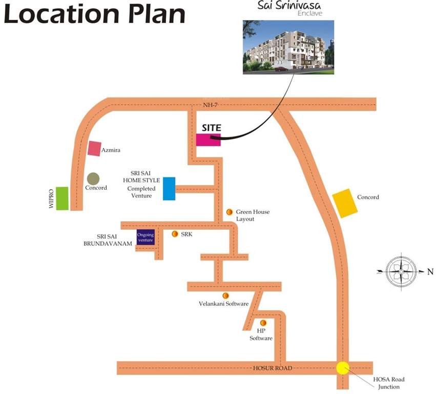 Images for Location Plan of Mahaghar Sai Srinivasa Enclave