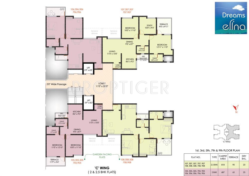  elina Wing C Cluster Plan