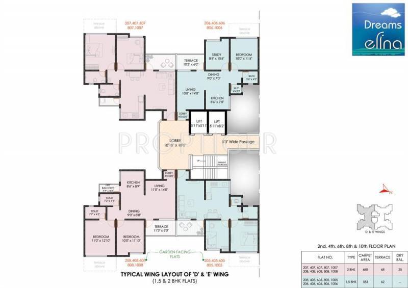  elina Wing D Cluster Plan