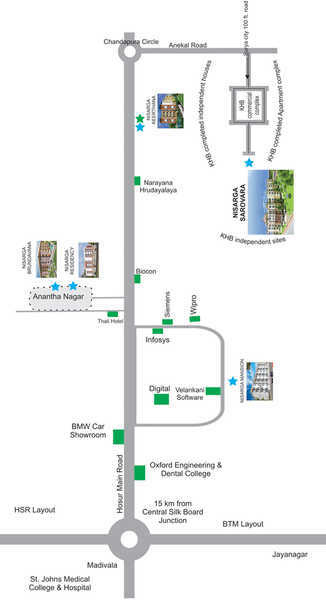 sarovara Location Plan