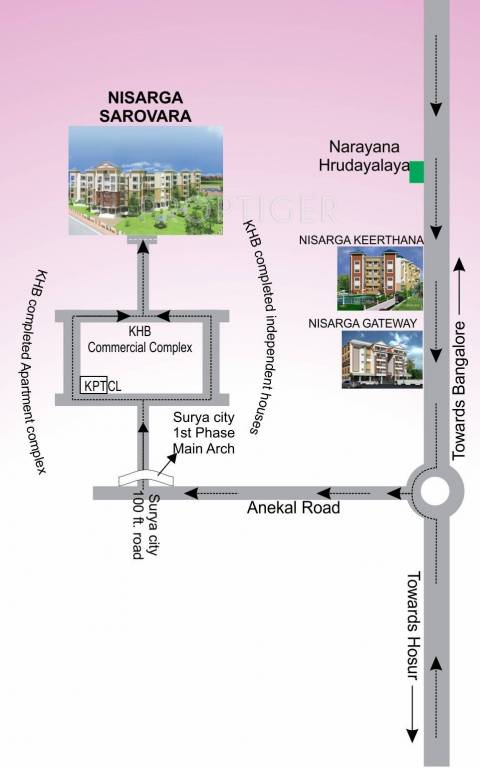 sarovara Location Plan