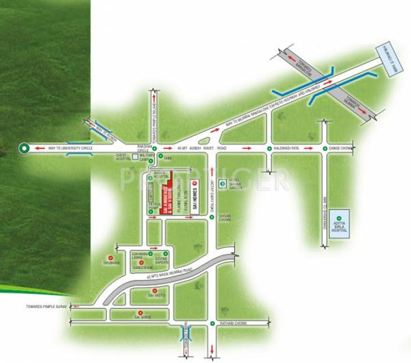 Images for Location Plan of Wadhwani Constructions Sai Vision