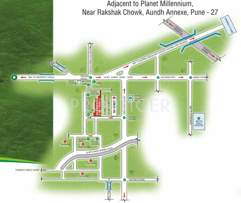 Images for Location Plan of Wadhwani Constructions Sai Ambience