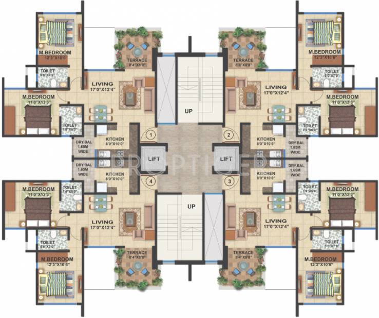  colori Images for Cluster Plan of Amit Colori