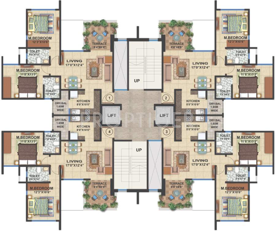  colori Images for Cluster Plan of Amit Colori