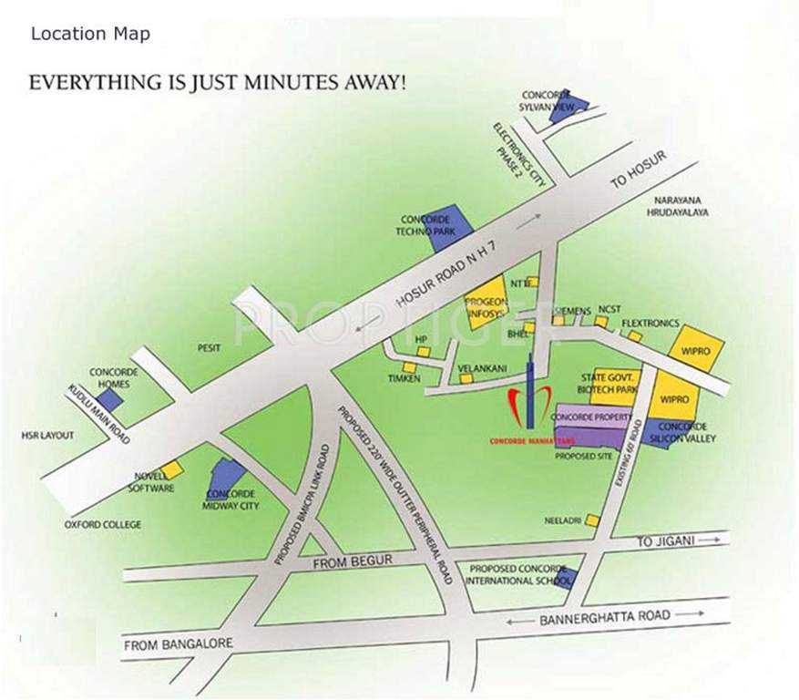 manhattans Images for Location Plan of Concorde Manhattans