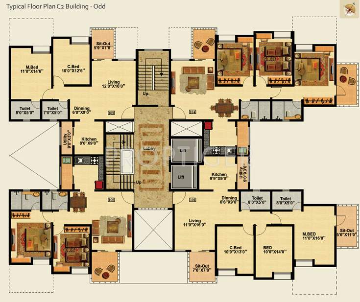 ethos Images for Cluster Plan of Nyati Group Ethos