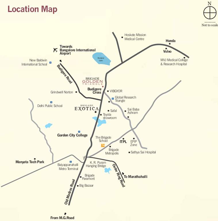  golden triangle Images for Location Plan of Brigade Golden Triangle