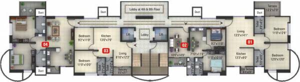 Images for Cluster Plan of Kumar Millenium