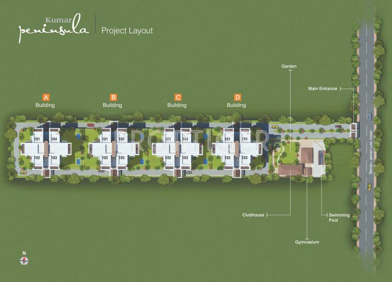  peninsula Images for Layout Plan of Kumar Peninsula