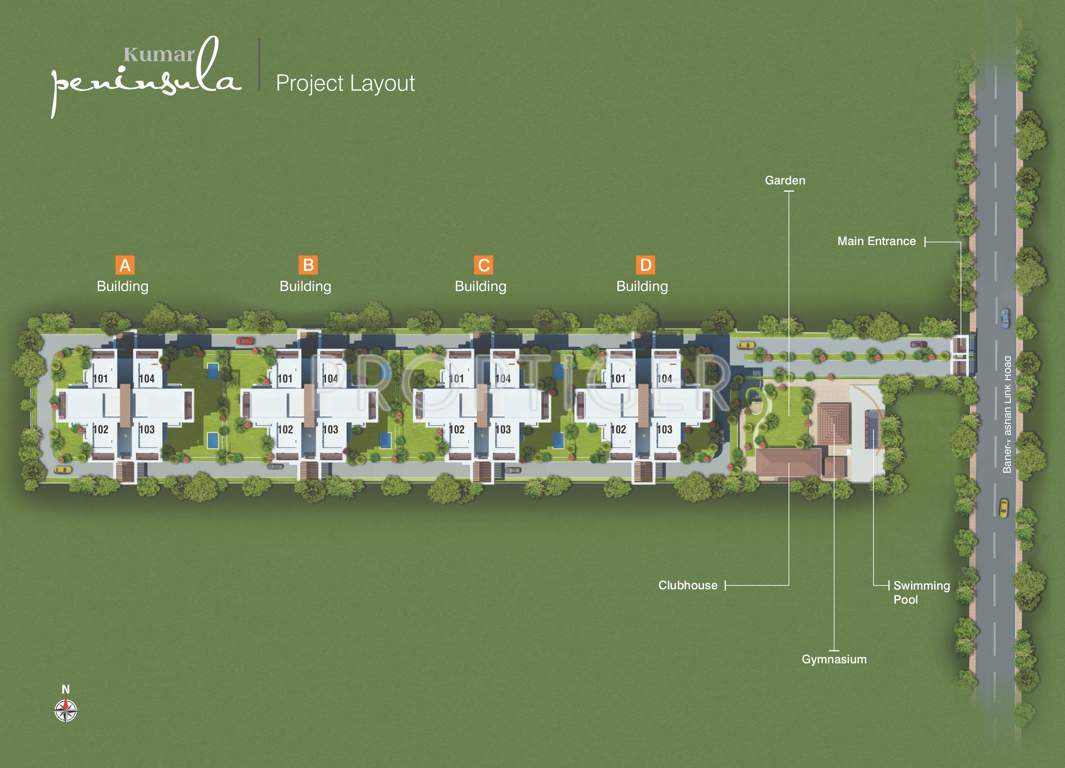  peninsula Images for Layout Plan of Kumar Peninsula