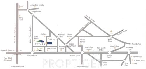  petals Images for Location Plan of Mittal Petals