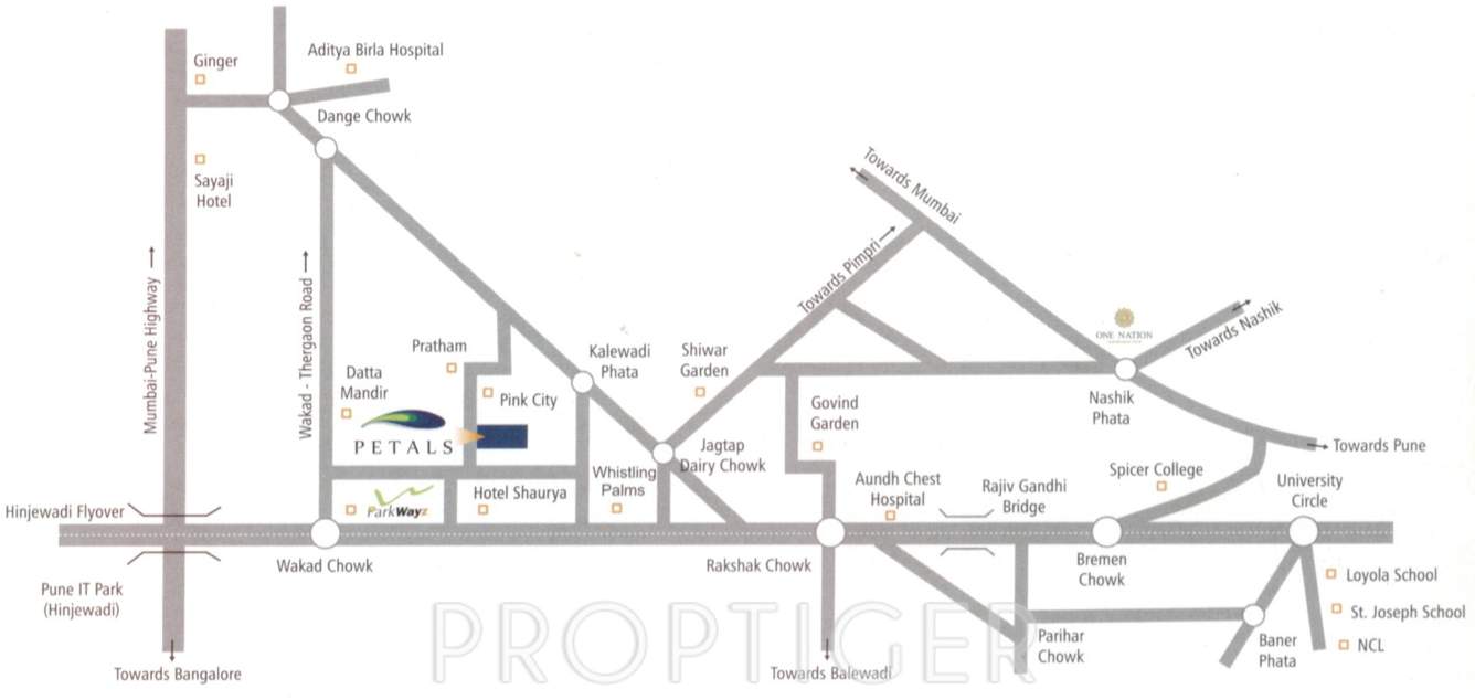 petals Images for Location Plan of Mittal Petals