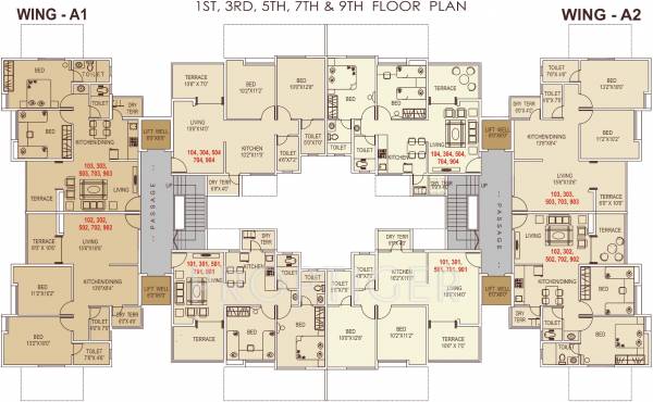 Images for Cluster Plan of Pushpganga Properties Atharva Ganga