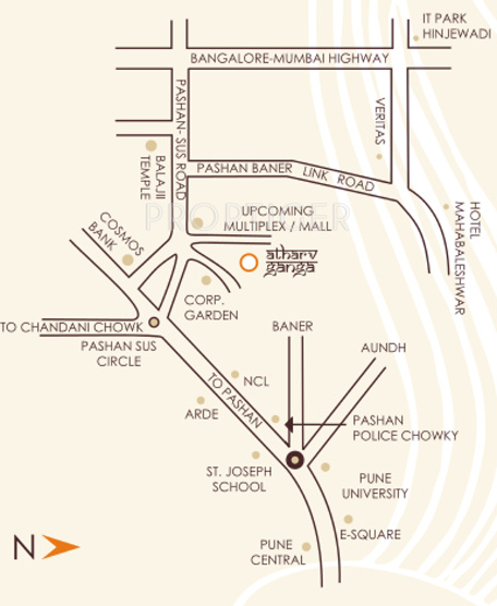 Images for Location Plan of Pushpganga Properties Atharva Ganga