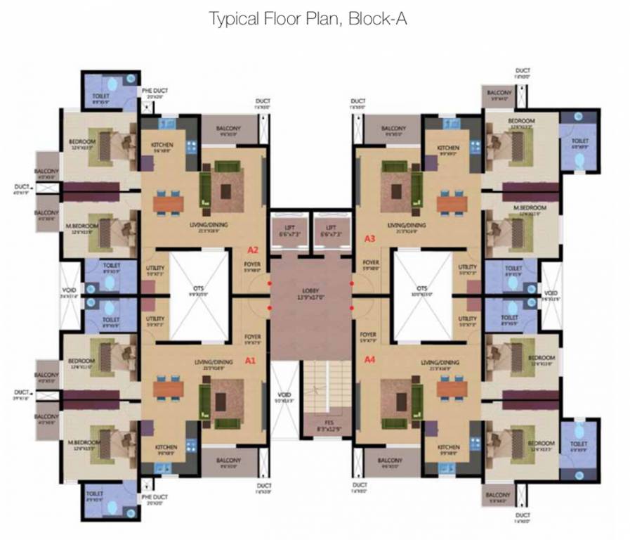 rosedale Tower A Cluster Plan