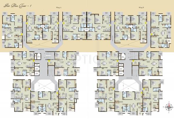  gardenia Tower 1-Wing A Cluster Plan