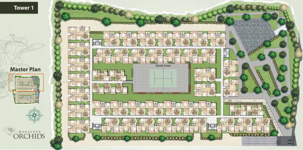 masterPlan of Mahaveer Orchids