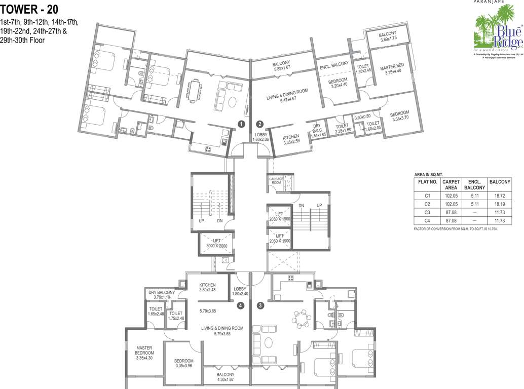  blue ridge Images for Cluster Plan of Paranjape Blue Ridge