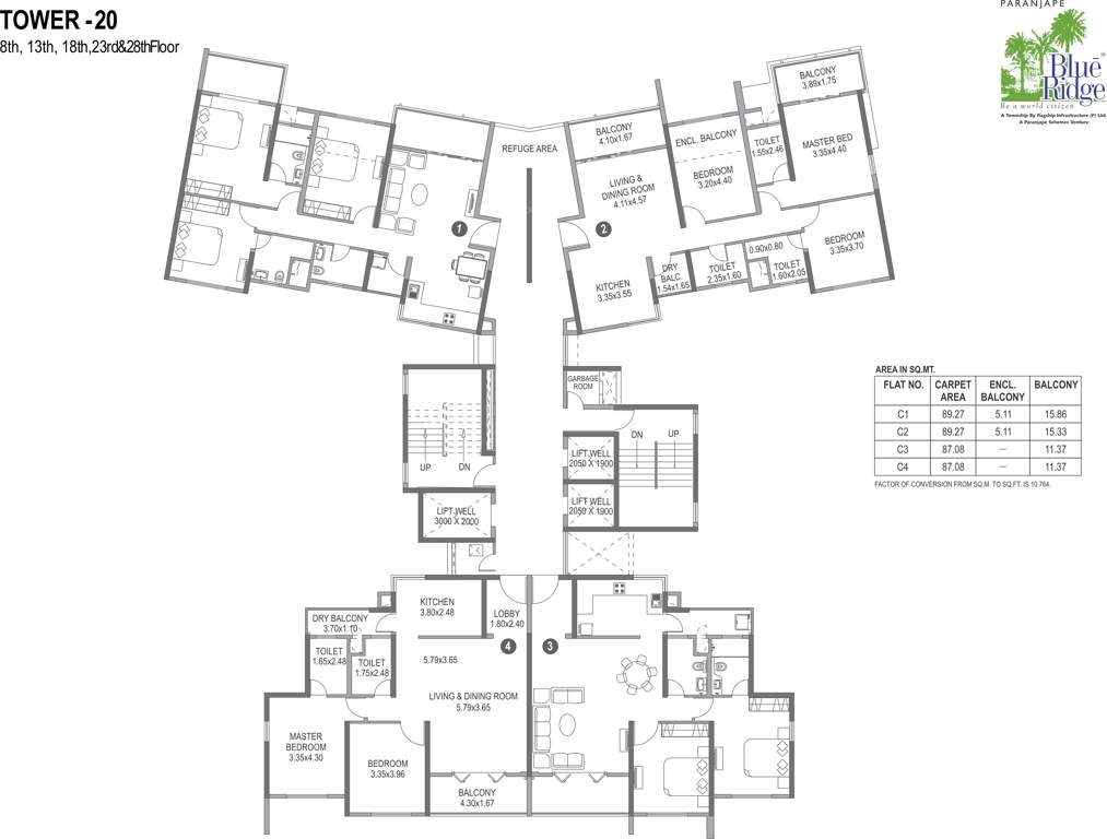  blue ridge Images for Cluster Plan of Paranjape Blue Ridge