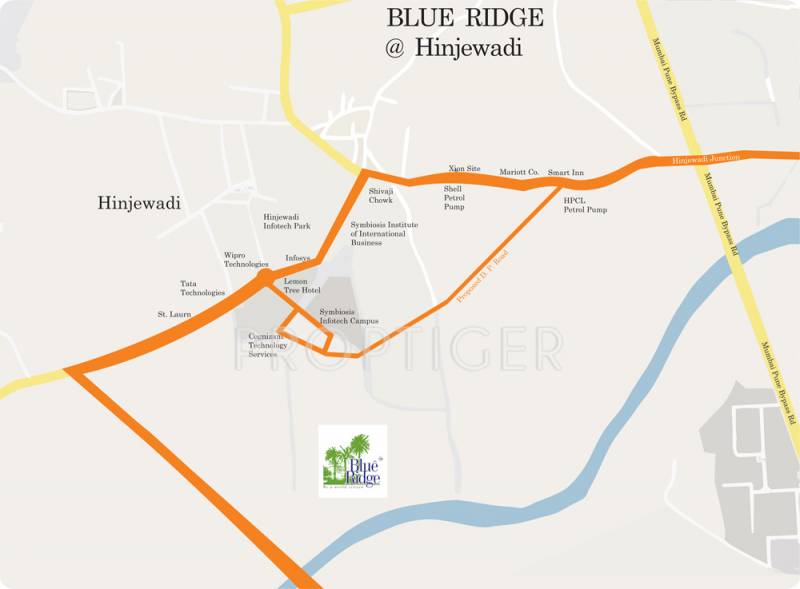 blue-ridge Images for Location Plan of Paranjape Blue Ridge