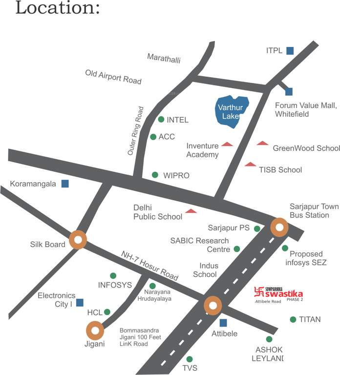  swastika phase 2 Images for Location Plan of Sowparnika Swastika