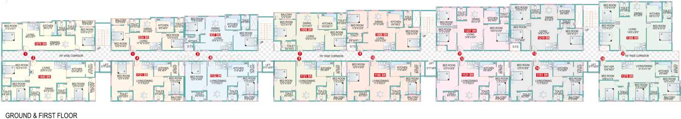  chalet Images for Cluster Plan of Mahaveer Chalet
