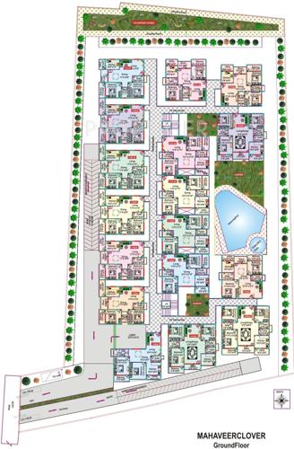  clover Images for Layout Plan of Mahaveer Clover