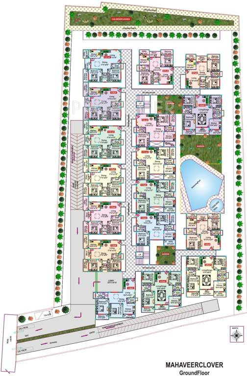 clover Images for Layout Plan of Mahaveer Clover