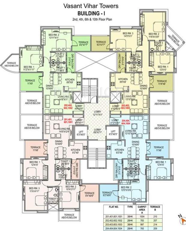 Images for Cluster Plan of Paranjape Vasant Vihar Towers