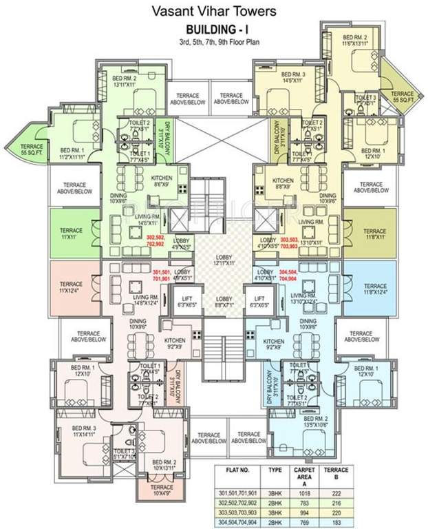 Images for Cluster Plan of Paranjape Vasant Vihar Towers