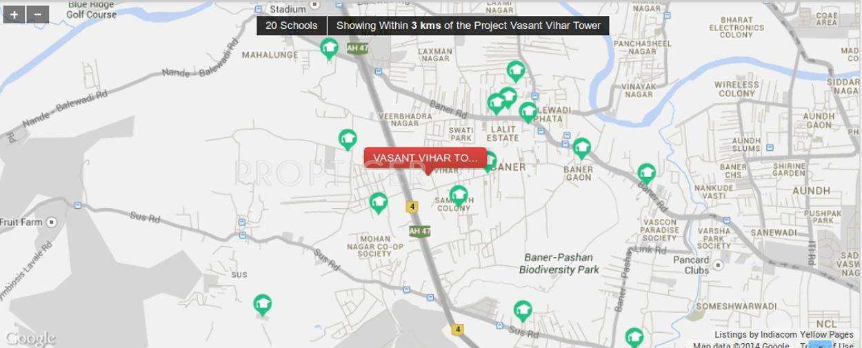 Images for Location Plan of Paranjape Vasant Vihar Towers