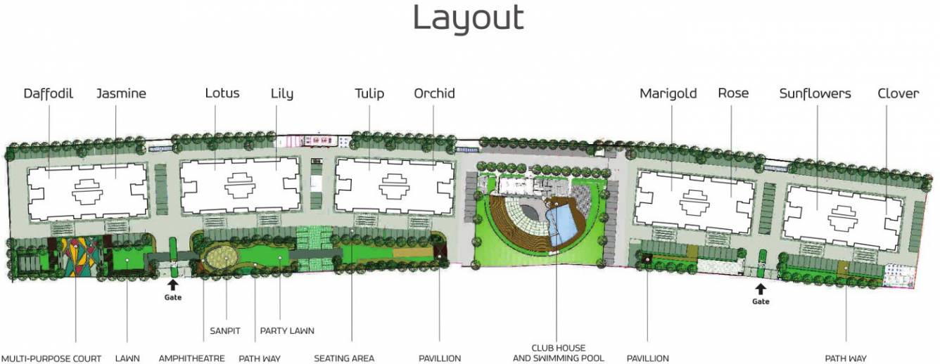 Images for Layout Plan of Pride Purple Park Springs