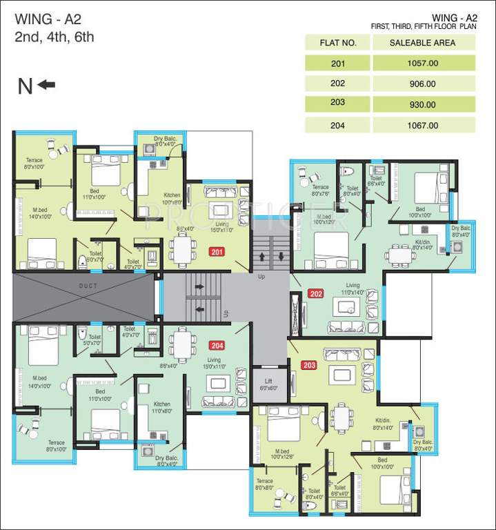 greenfield Images for Cluster Plan of Bhandari Associates Greenfield