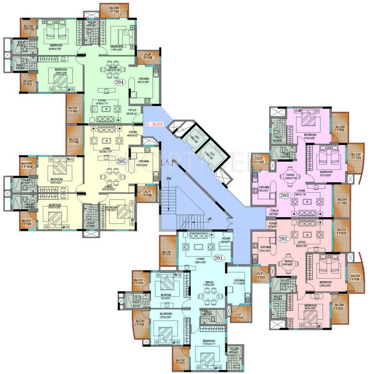 Images for Cluster Plan of Hinduja Lake Front Estate