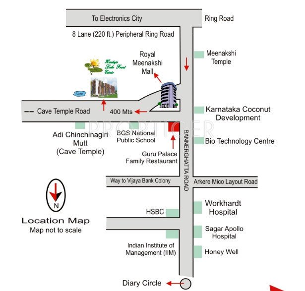 Images for Location Plan of Hinduja Lake Front Estate