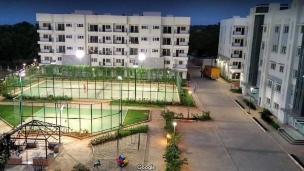 Lawn Tennis Court amenities of Prestige Garden Bay
