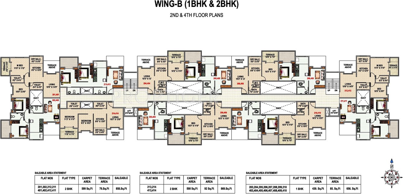 east winds Wing A Cluster Plan