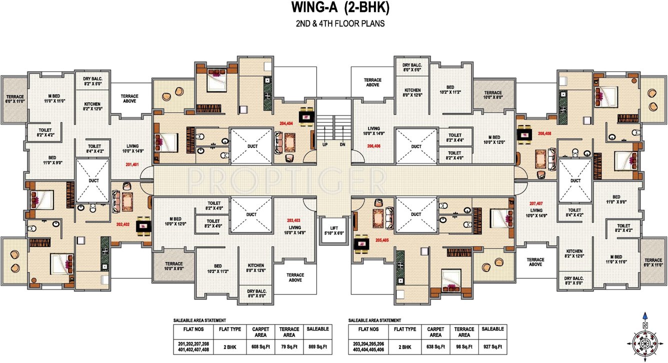 east winds Wing B Cluster Plan