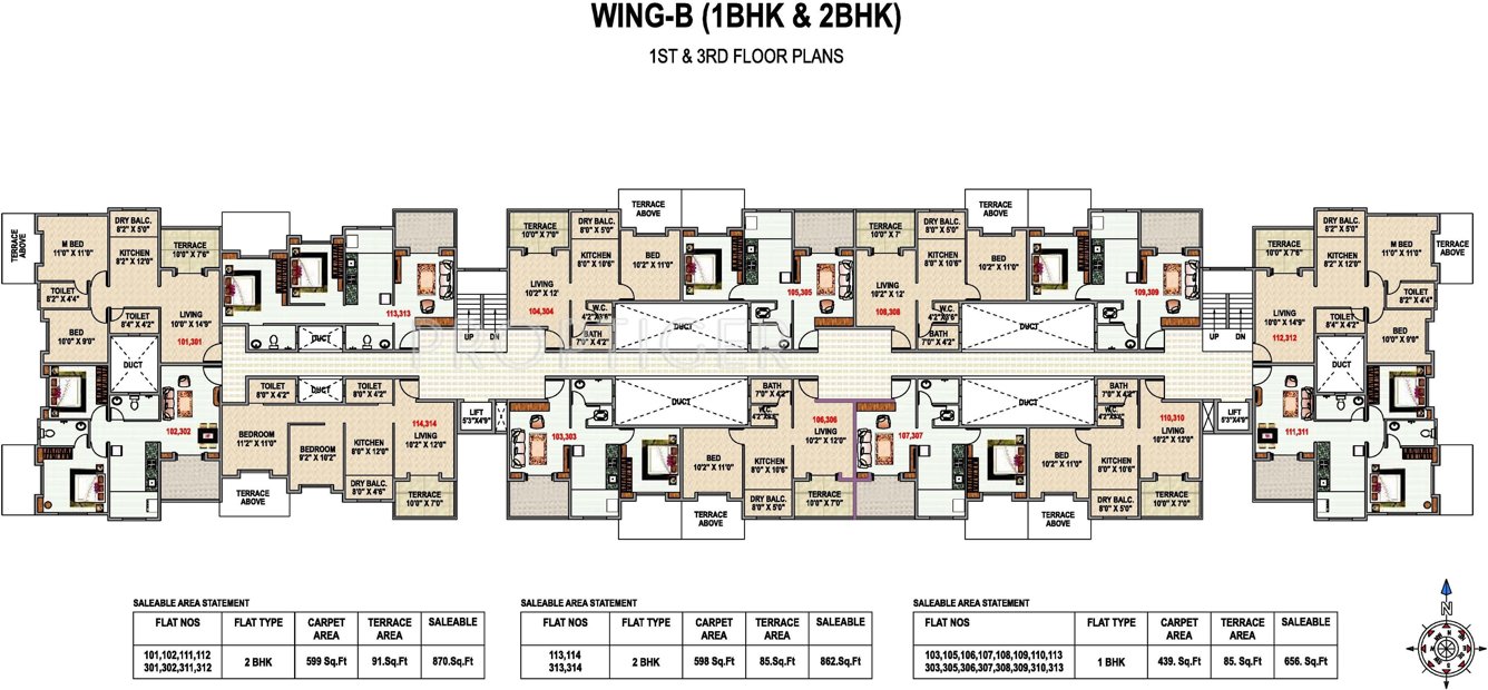 east winds Wing B Cluster Plan