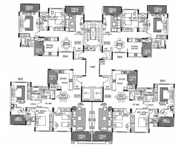  beverly-park Block  B Cluster Plan