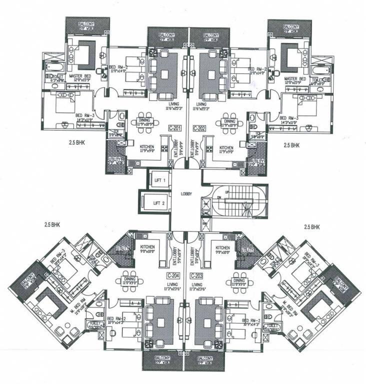  beverly park Block  C Cluster Plan