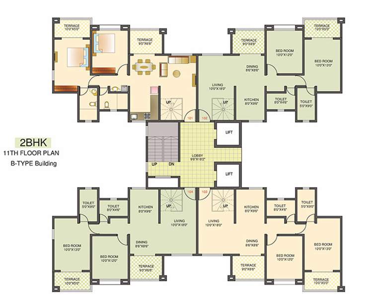  florence Images for Cluster Plan of Kolte Patil Florence