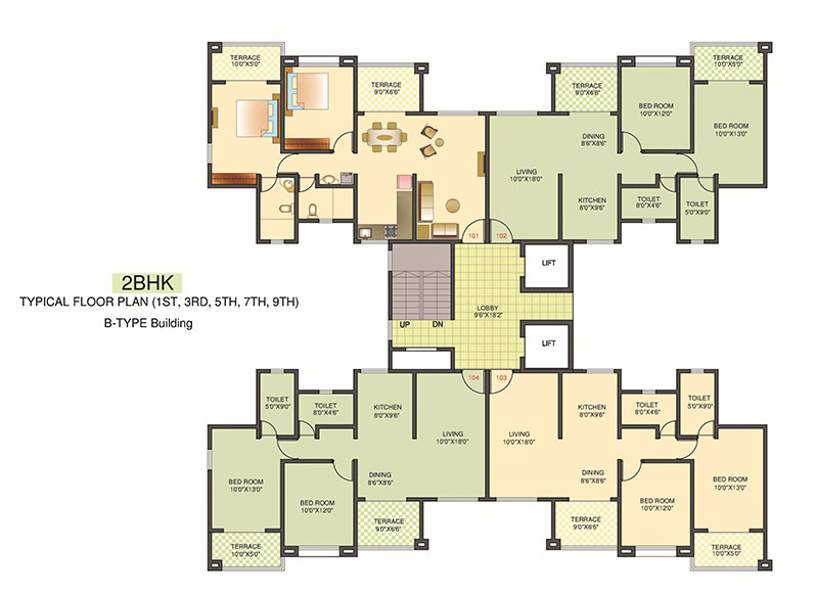  florence Images for Cluster Plan of Kolte Patil Florence