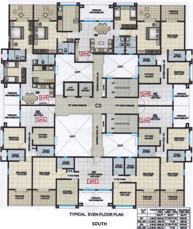  florence Images for Cluster Plan of Kolte Patil Florence