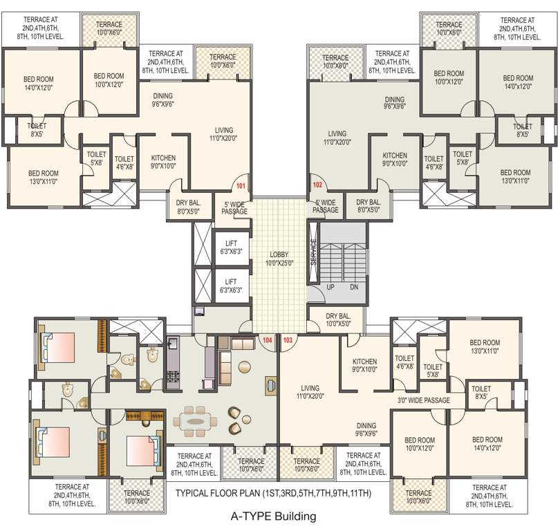  florence Images for Cluster Plan of Kolte Patil Florence