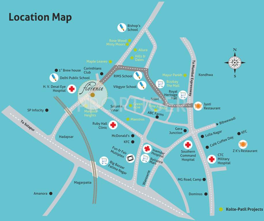  florence Images for Location Plan of Kolte Patil Florence