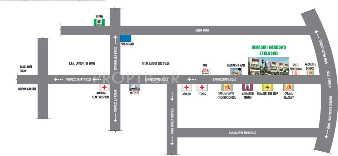  meadows Images for Location Plan of Himagiri Meadows